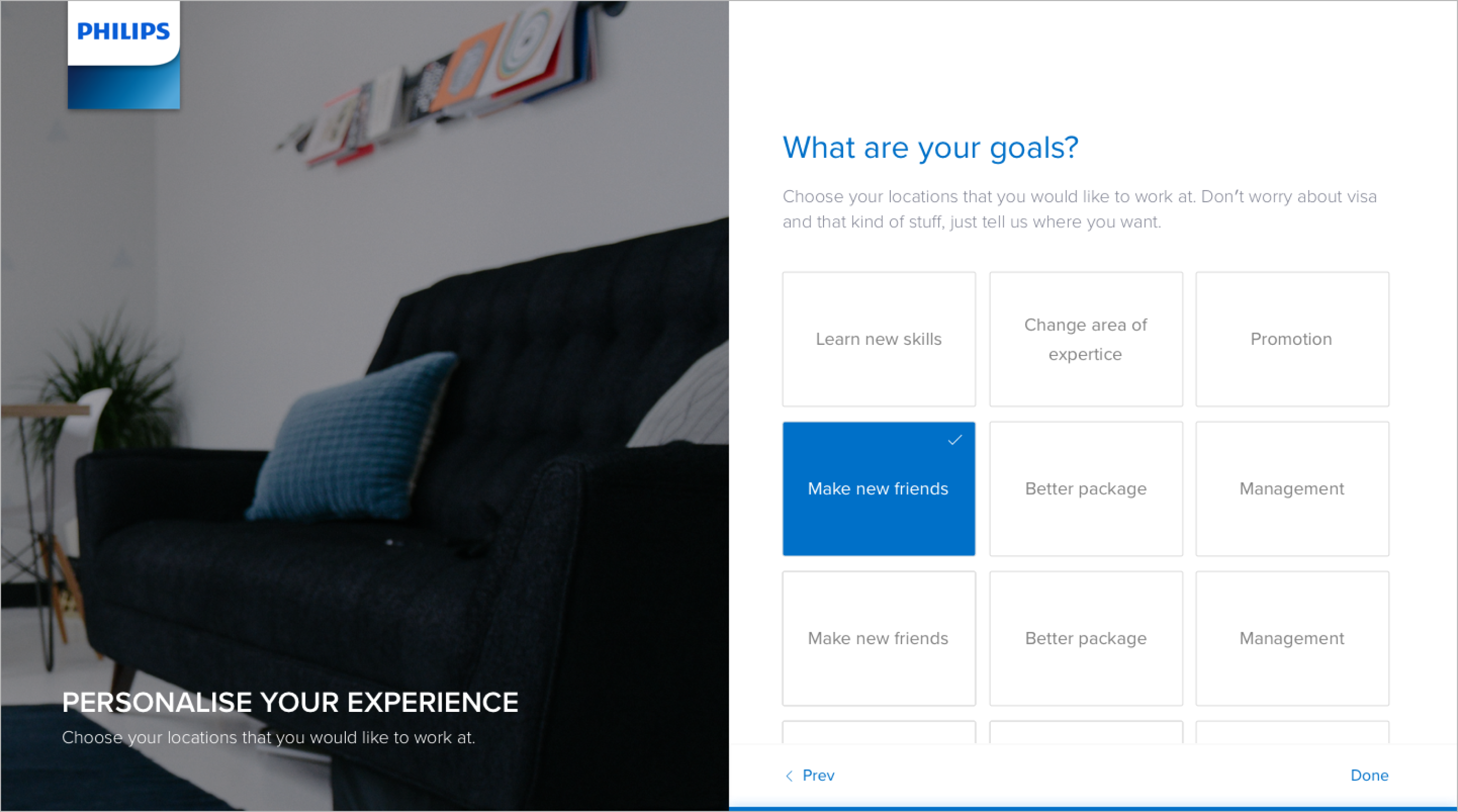 Internal Mobility onboarding screen 10